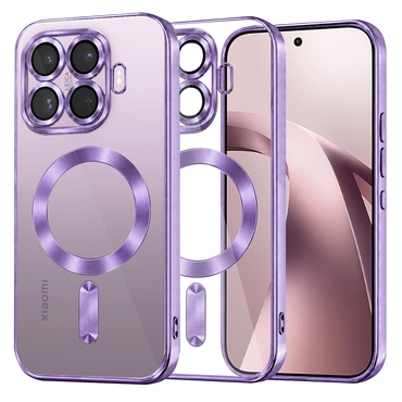 Maskica Techsuit "Luxury Crystal MagSafe" za Xiaomi 17T - light purple