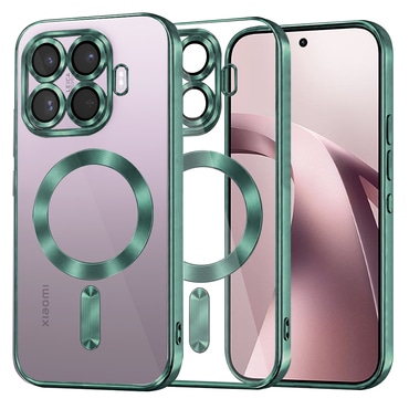 Maskica Techsuit "Luxury Crystal MagSafe" za Xiaomi 17T - deep green