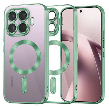 Maskica Techsuit "Luxury Crystal MagSafe" za Xiaomi 17T - light green