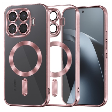 Maskica Techsuit "Luxury Crystal MagSafe" za Xiaomi 17T Pro - pink