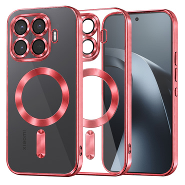 Maskica Techsuit "Luxury Crystal MagSafe" za Xiaomi 17T Pro - red