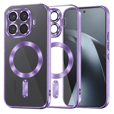 Maskica Techsuit "Luxury Crystal MagSafe" za Xiaomi 17T Pro - light purple