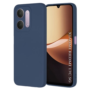 Silikonska maska Techsuit SoftFlex za Xiaomi Redmi 17C 5G - navy blue