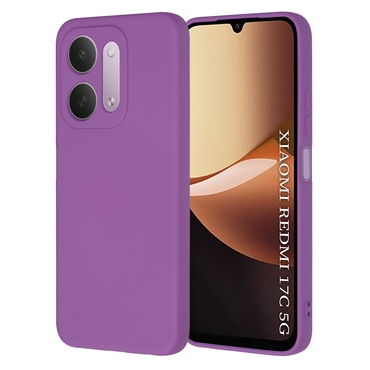 Silikonska maska Techsuit SoftFlex za Xiaomi Redmi 17C 5G - purple