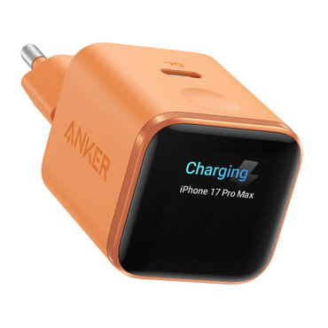 Zidni 45W punjač Anker "Nano (A121DGO1)" GaN, Smart Display, Care Mode - orange