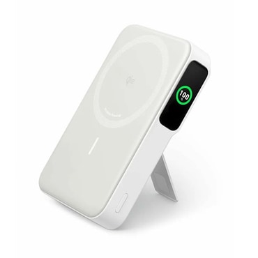 Power bank Anker "MagGo (A1654G21)" 10000mAh s digitalnim prikazom, bežičnim punjenjem i postoljem - white