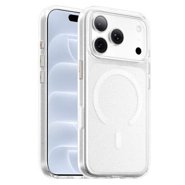 Maskica Blueo "Crystal Pro Anti-Drop MagSafe" za iPhone 17 Pro / 18 Pro - glitter transparent
