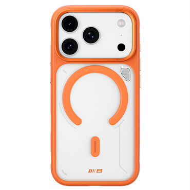 Maskica Blueo "Frosted Heat Dissipation Stand MagSafe" za iPhone 17 Pro / 18 Pro - orange/clear