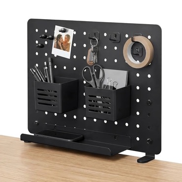 Pločica za stolni pegboard Spigen "LD405 (AHP11400)" s vpenjalnim sustavom i zamjenjivim držačima - black