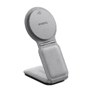 Automobilski držač Magnetno Baseus "PrimeTrip C02" s bežičnim punjenjem 15W - frosted grey