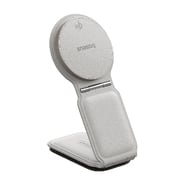 Automobilski držač Magnetno Baseus "PrimeTrip C02" s bežičnim punjenjem 15W - moon white