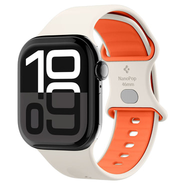 Silikonski remen Spigen "Nano Pop (AMP09324)" za Apple Watch (38 / 40 / 41 / 42mm) - orange beige
