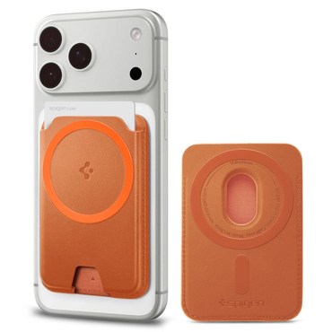 Magnetna novčanica Spigen "Valentinus Wallet MagFit Plus" za 3 kartice - metallic orange
