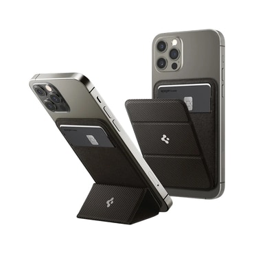 Magnetna torbica Spigen "MagFit Smart Fold" s držačem za 2 kartice i MagSafe kompatibilnošću - gunmetal