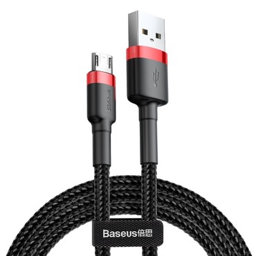 Punjač i podatkovni USB-A na Micro USB kabel Baseus "Cafule CAMKLF-C91" - 1.5A - 2m - red black