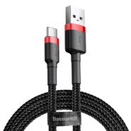 Punjač i podatkovni USB-A na USB-C kabel Baseus "Cafule" - 480Mbps - 1m - black