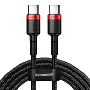 Punjač i podatkovni 100W USB-C na USB-C kabel Baseus "Cafule (CATKLF-AL91)" - 480Mbps - 2m - red black