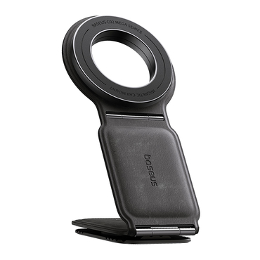 Automobilski držač magnetni Baseus "PrimeTrip Series C02" PU koža, 360° - cluster black