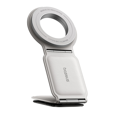 Automobilski držač Baseus "PrimeTrip Series C02" PU koža, 360° - moon white