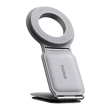 Automobilski držač Magnetno Baseus "PrimeTrip Series C02" PU koža, 360° - frosted grey