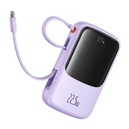 Power bank Baseus "Qpow Pro Plus" 10000mAh, 22.5W, s USB-C kabelom - purple