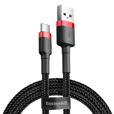 Punjač i podatkovni USB-A na USB-C kabel Baseus "Cafule CATKLF-A91" - 3A - 0.5m - red
