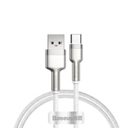 Punjač i podatkovni 66W USB-A na USB-C kabel Baseus "Cafule Series Metal" - 480Mbps - 1m - white