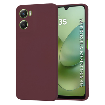 Silikonska maska Techsuit SoftFlex za Motorola Moto G06 - plum red