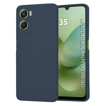 Silikonska maska Techsuit SoftFlex za Motorola Moto G06 - navy blue