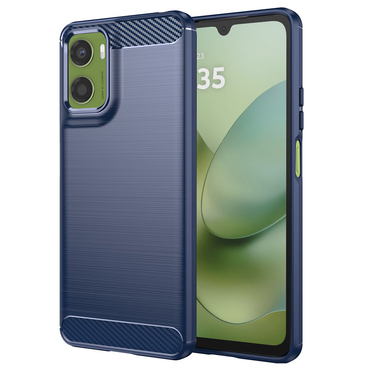 TPU gel maska "Brushed Carbon" za Motorola Moto G06 - plav