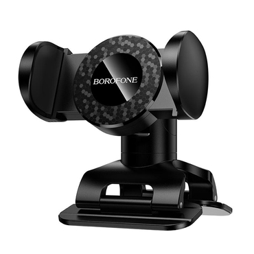 Automobilski držač Borofone "BH142" za armaturnu ploču, 360° rotacija, podesiva spona - black