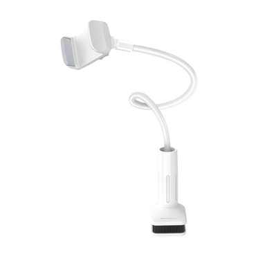 Automobilski držač Borofone "Desk Holder Bright Shell (BH23)" s gibljivom rukom i 360° rotacijom - white