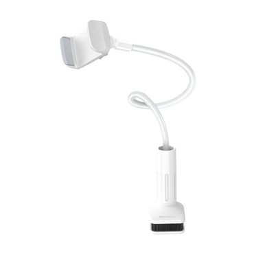 Držač Borofone "Desk Holder Bright Shell (BH23)" s gibljivom rukom i 360° rotacijom - white