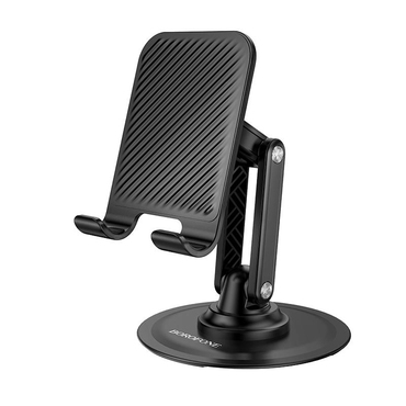 Stolni držač Borofone "Admirado BH128" s dvoosnom rotacijom i sklopivim dizajnom za telefone 4.5-7" - black