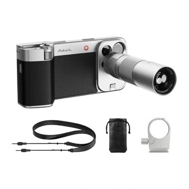 Profesionalni fotografski komplet za iPhone 16 Pro PGYTECH RetroVa s gripom, maskicom i 2,35x telefoto lećom - black
