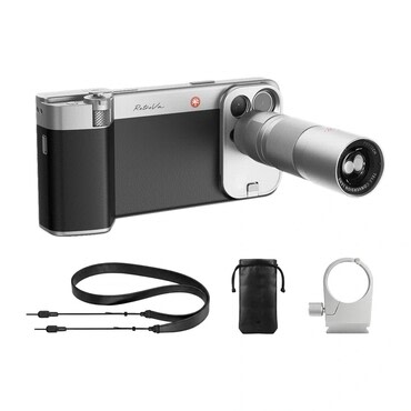 Profesionalni fotografski komplet za iPhone 16 Pro Max PGYTECH RetroVa s gripom, maskicom i 2,35x telefoto lećom - black