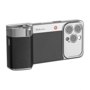 Komplet za fotografiju za iPhone 16 Pro PGYTECH RetroVa s gripom, maskicom, Bluetooth okidačem i ugrađenom baterijom - black