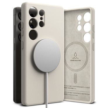 Maska Ringke "Silicone Magnetic" za Samsung Galaxy S25 Ultra - stone