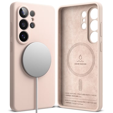 Maska Ringke "Silicone Magnetic" za Samsung Galaxy S26 Ultra - pink sand