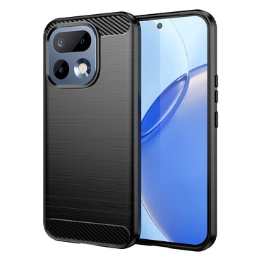 TPU gel maska "Brushed Carbon" za Realme 16 Pro 5G - black