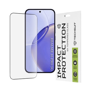 Premium 3D Full Body zaštitno staklo "Techsuit" za Realme 16 Pro 5G - black