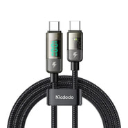 Punjač i podatkovni 100W USB-C na USB-C kabel Mcdodo "CA-3610" - digitalni prikazivač - 1.2m - black