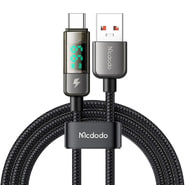 Punjač i podatkovni USB-C na USB-A kabel Mcdodo "CA-3630" - 6A - digitalni prikaz - 1.2m - black