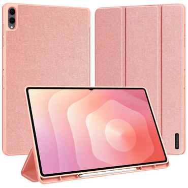 Etui Dux Ducis "Domo Series" s S Pen držačem za Samsung Galaxy Tab S11 Ultra / Tab S12 Ultra - pink