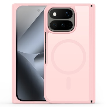 Hibridna maska "Yind" s magnetom Magsafe za Google Pixel 11 Pro Fold - light pink