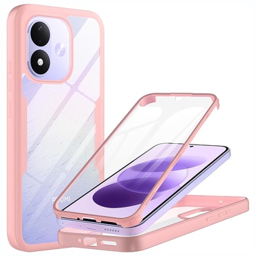 Hibridna Full Body maskica Techsuit "ColorVerse 360" za Xiaomi Redmi Note 17 4G / 5G - pink