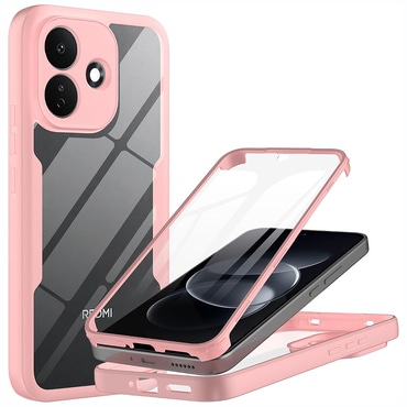 Hibridna Full Body maskica Techsuit "ColorVerse 360" za Xiaomi Redmi Note 17 Pro 5G - pink