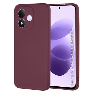 Silikonska maska Techsuit SoftFlex za Xiaomi Redmi Note 17 4G / 5G - plum red