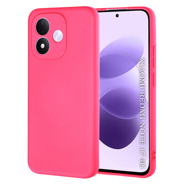 Silikonska maska Techsuit SoftFlex za Xiaomi Redmi Note 17 4G / 5G - hot pink