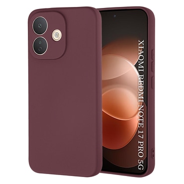 Silikonska maska Techsuit SoftFlex za Xiaomi Redmi Note 17 Pro 5G - plum red